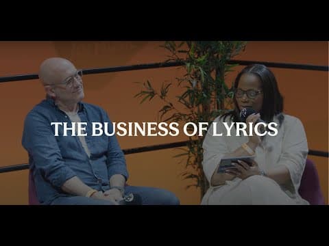 The business of lyrics