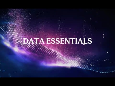 Data essentials 