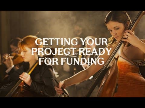 Getting your project ready for funding 