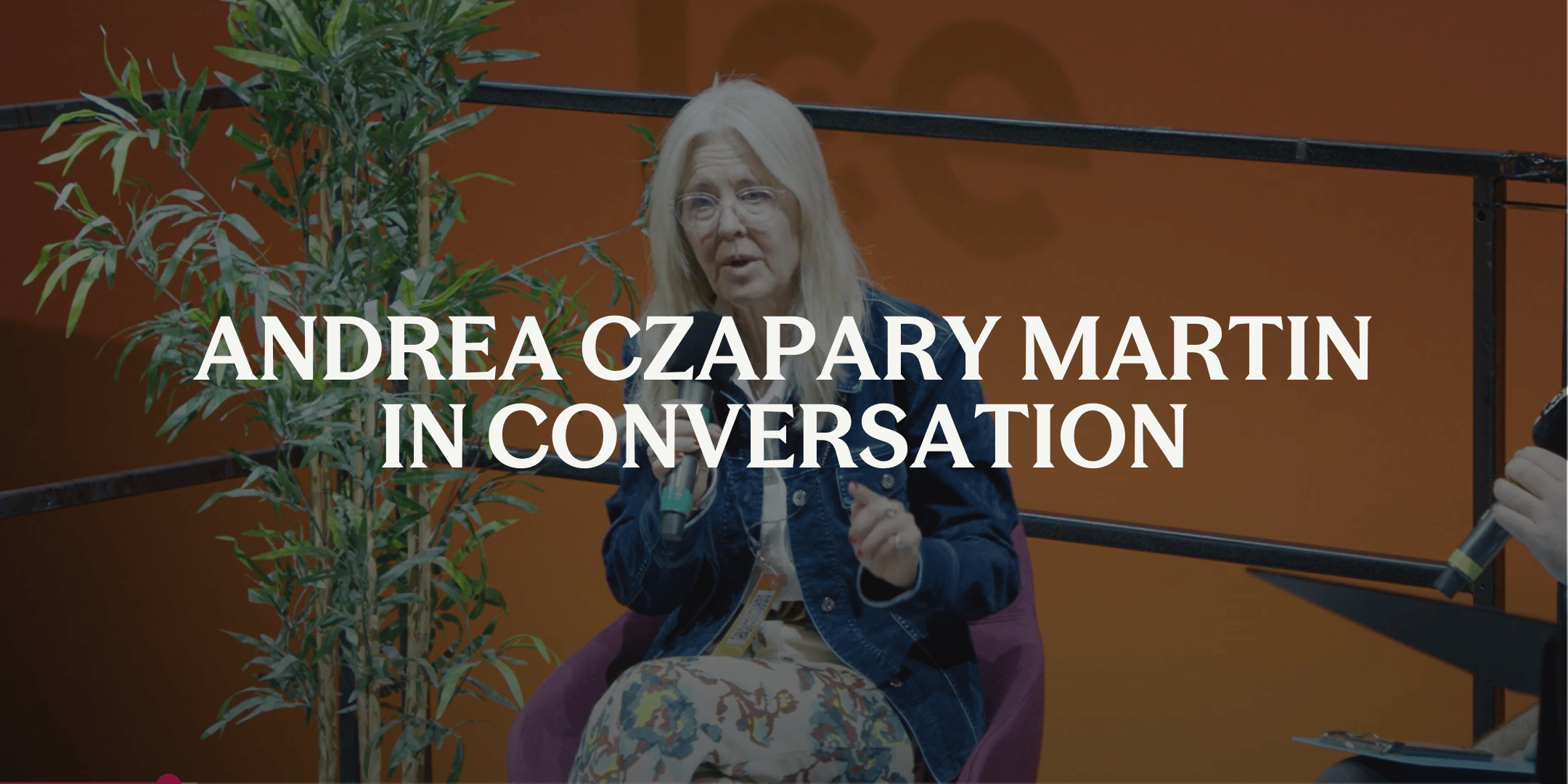 Cover image - Andrea Czapary Martin in conversation