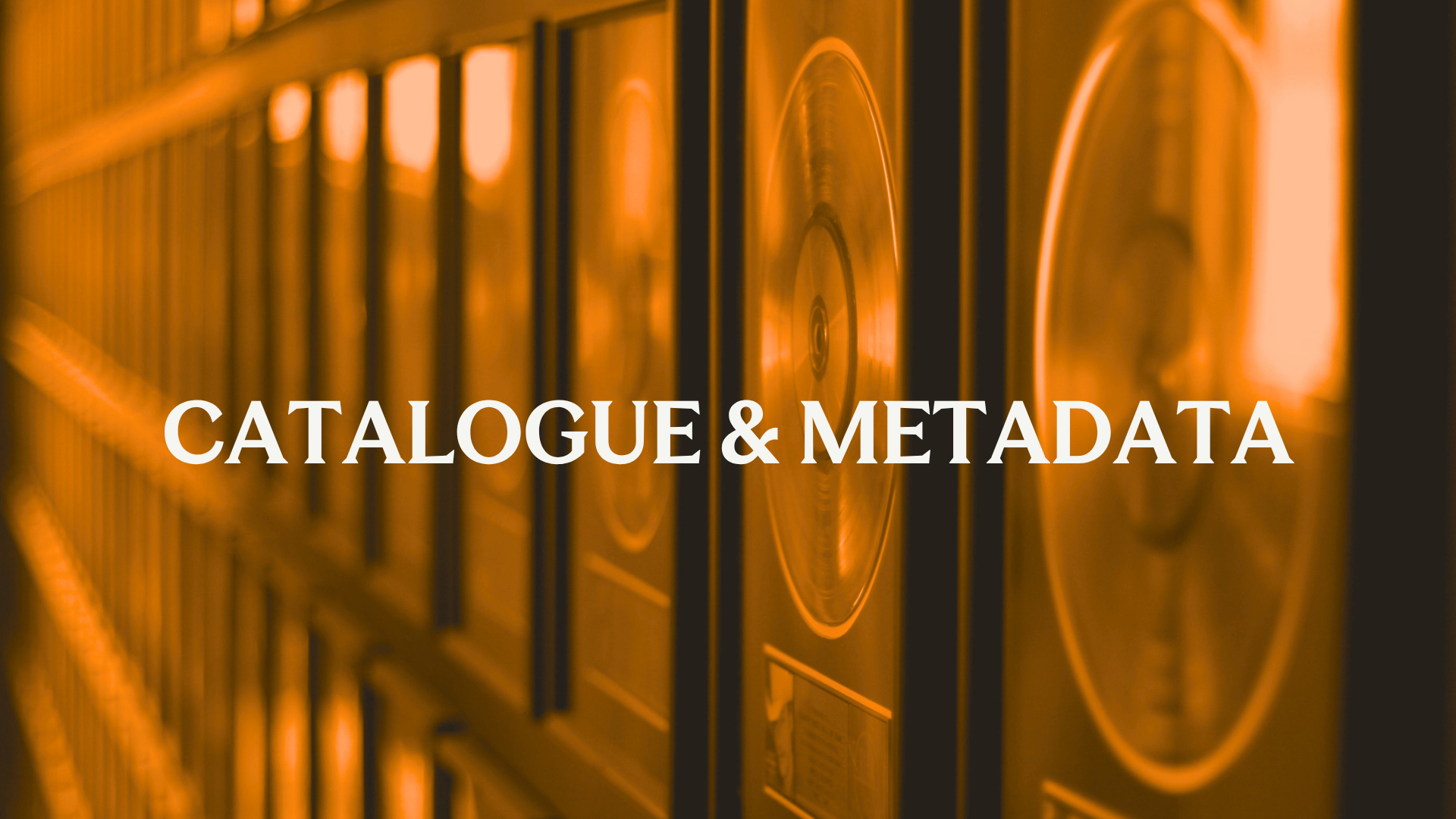 V4 Catalogue and metadata